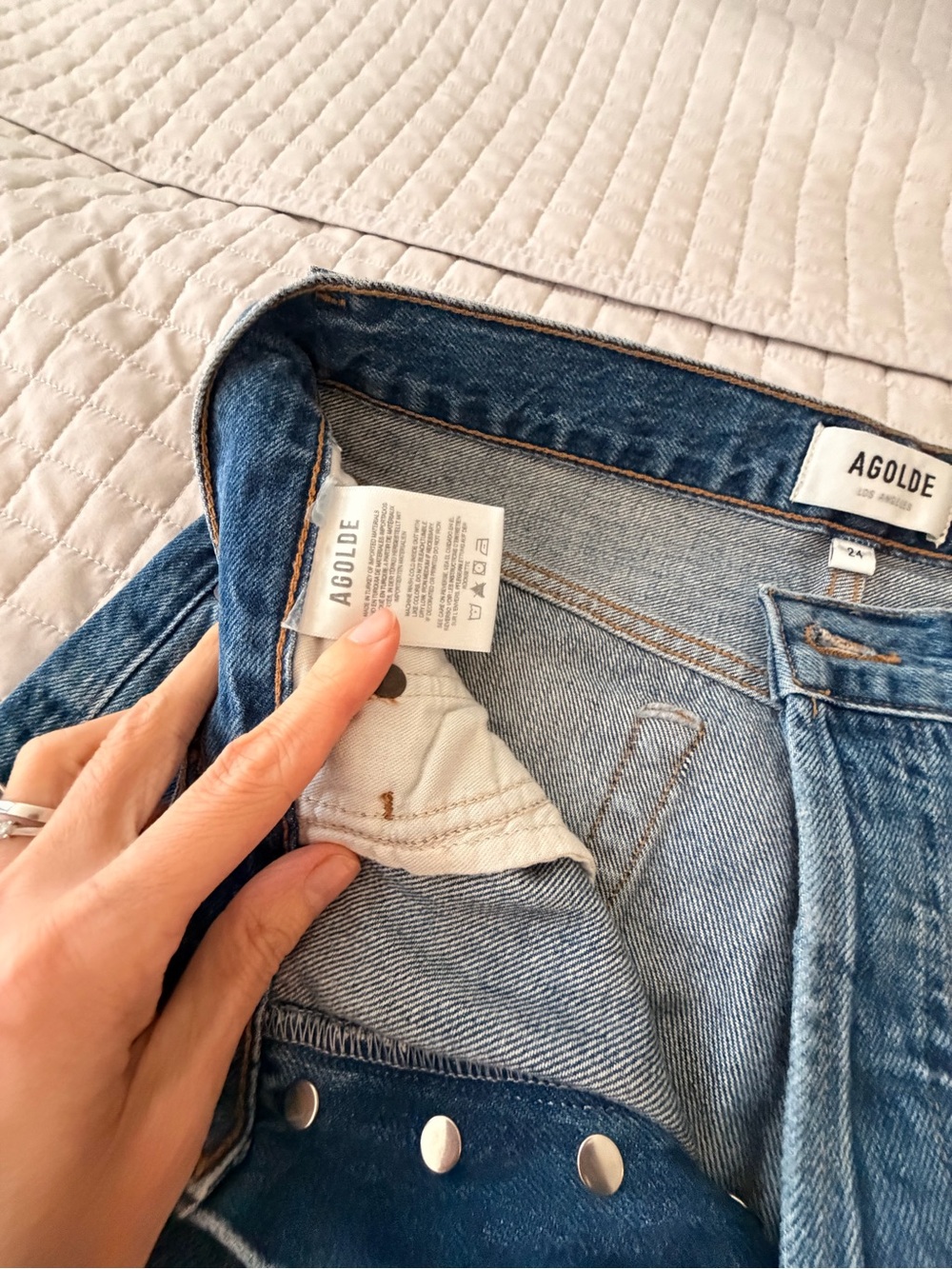 Women Classic Blue Straight-Leg Jeans - Picture 3 of 5